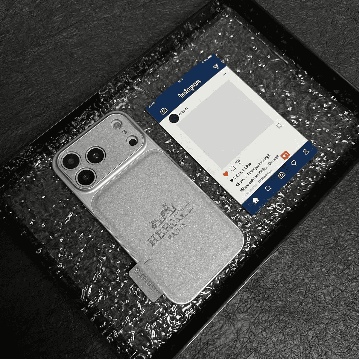 Premium H Microfiber Leather iPhone Case