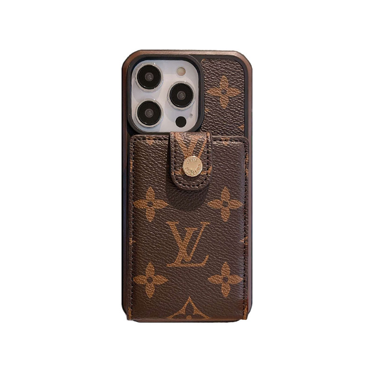 Monogram iPhone Case With Purse Brown