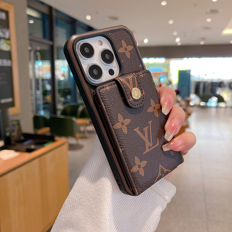 Monogram iPhone Case With Purse Brown