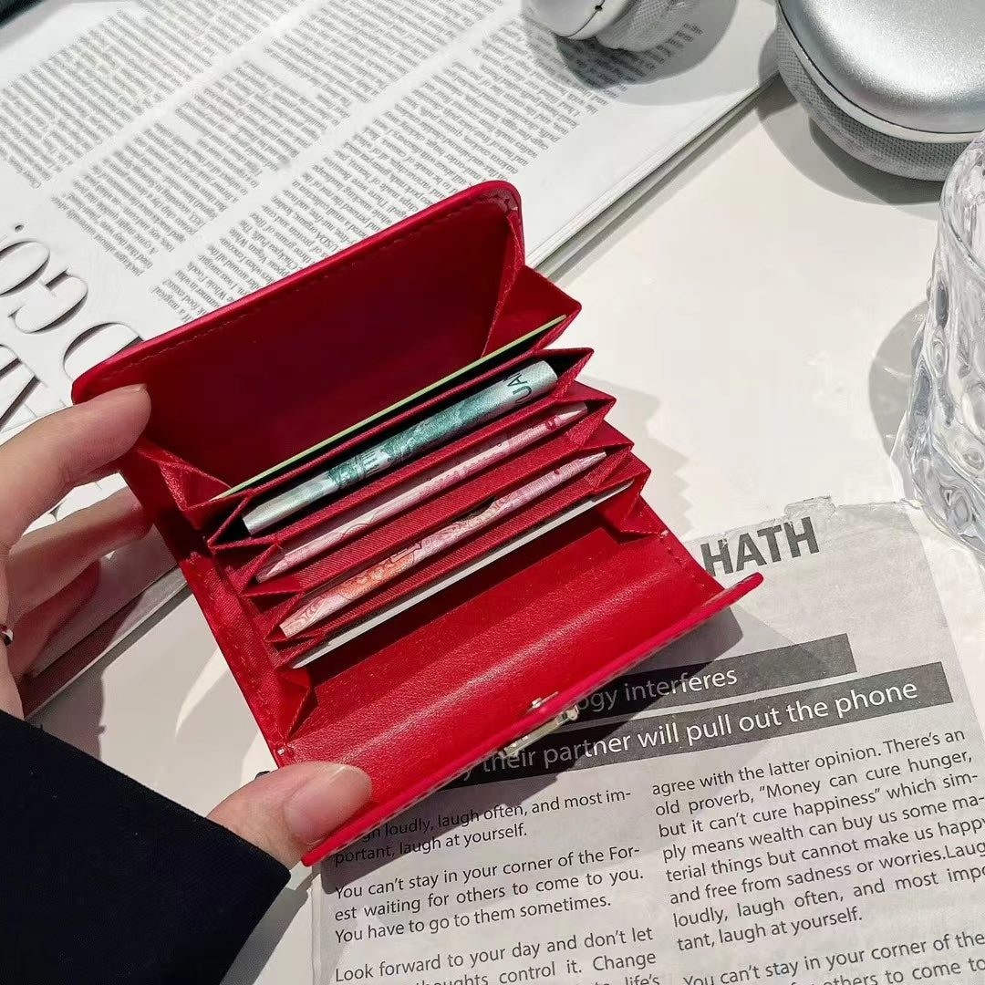 Luxury YLS Inspired Monogram Card Holder Wallet