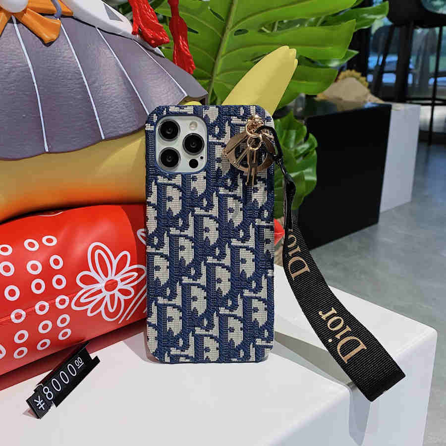 Chic CD Lady iPhone Case with Designer Keychain