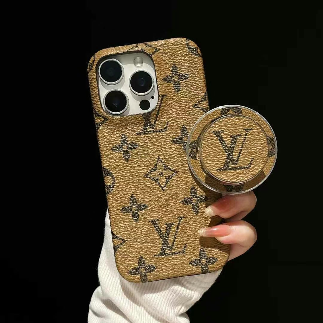 Luxury LV Monogram Magnetic Ring Phone Case