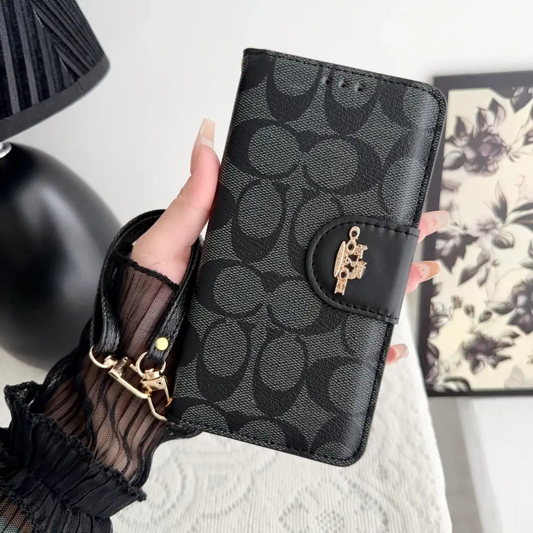 Coach Monogram Leather iPhone Case Bag