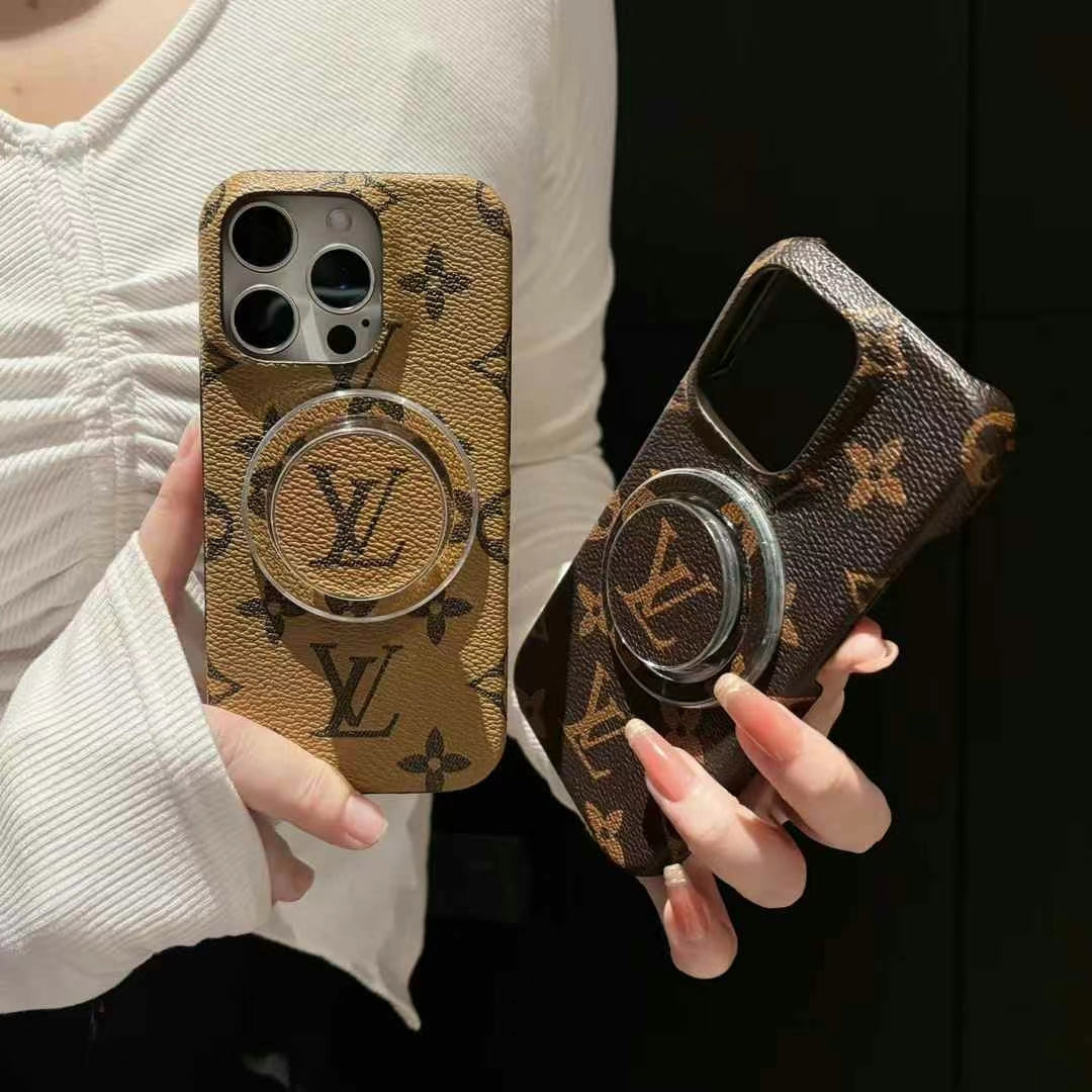 Luxury LV Monogram Magnetic Ring Phone Case