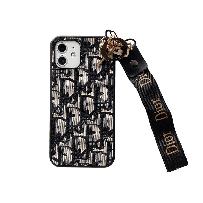 Chic CD Lady iPhone Case with Designer Keychain