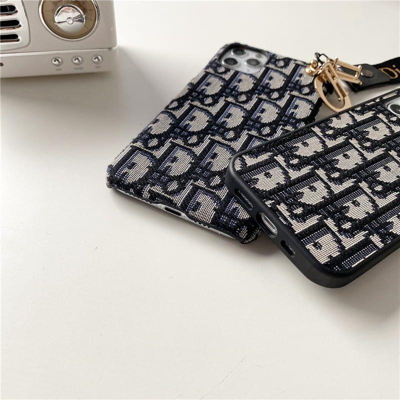 Chic CD Lady iPhone Case with Designer Keychain