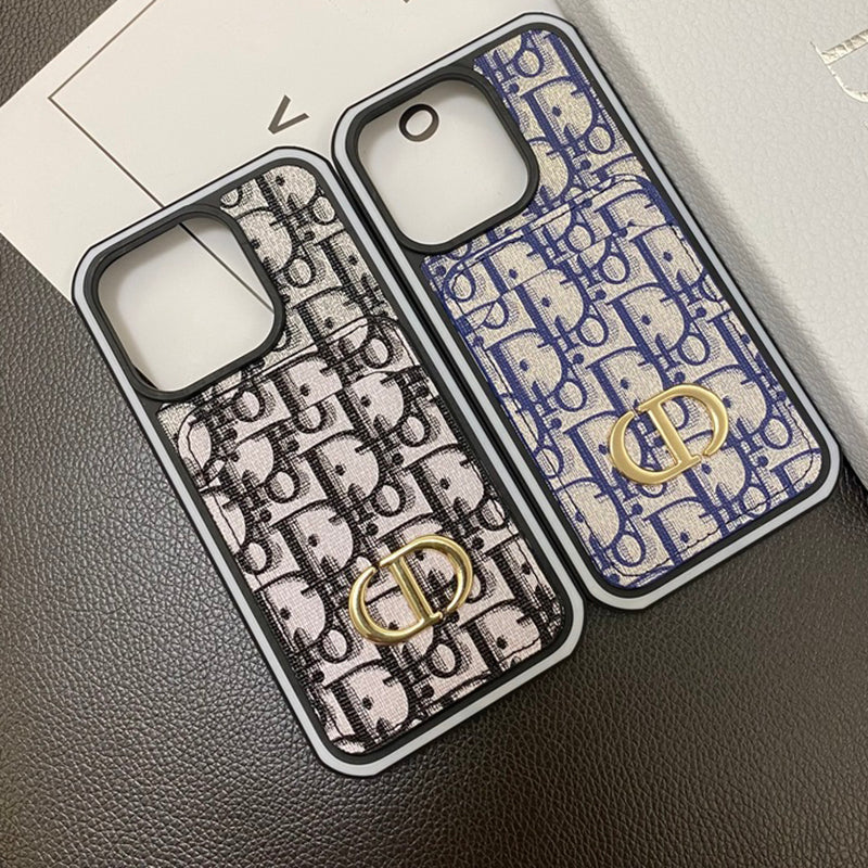 Black CD iPhone Case With Card Holder