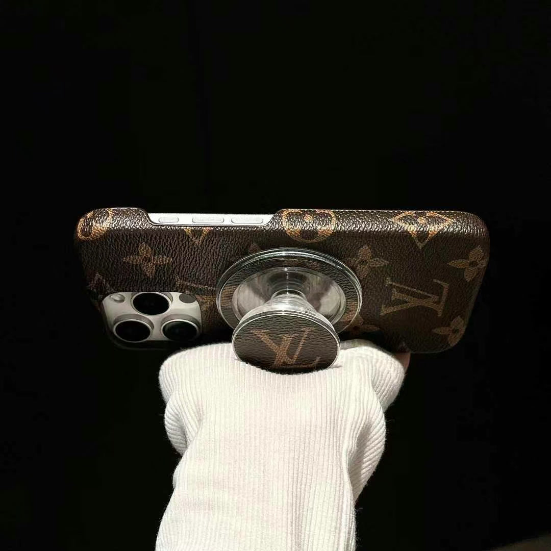 Luxury LV Monogram Magnetic Ring Phone Case