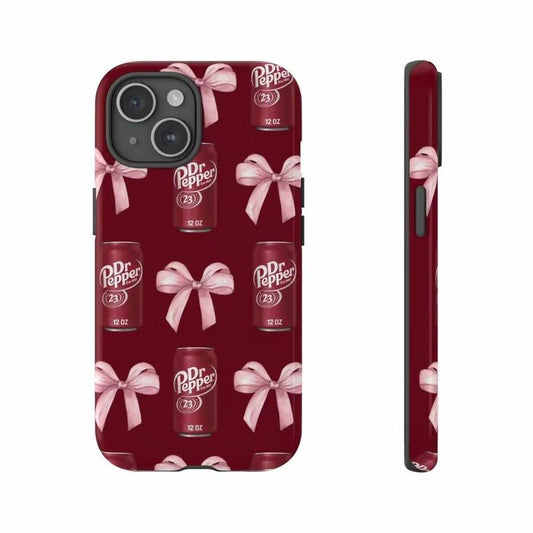 Red Dr Pepper iPhone Case