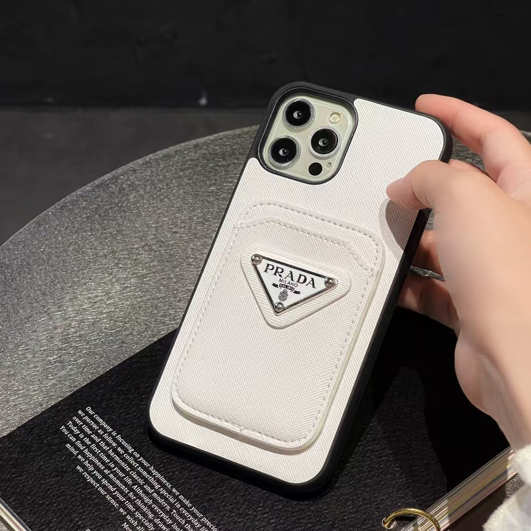 Premium Leather Prada iPhone case