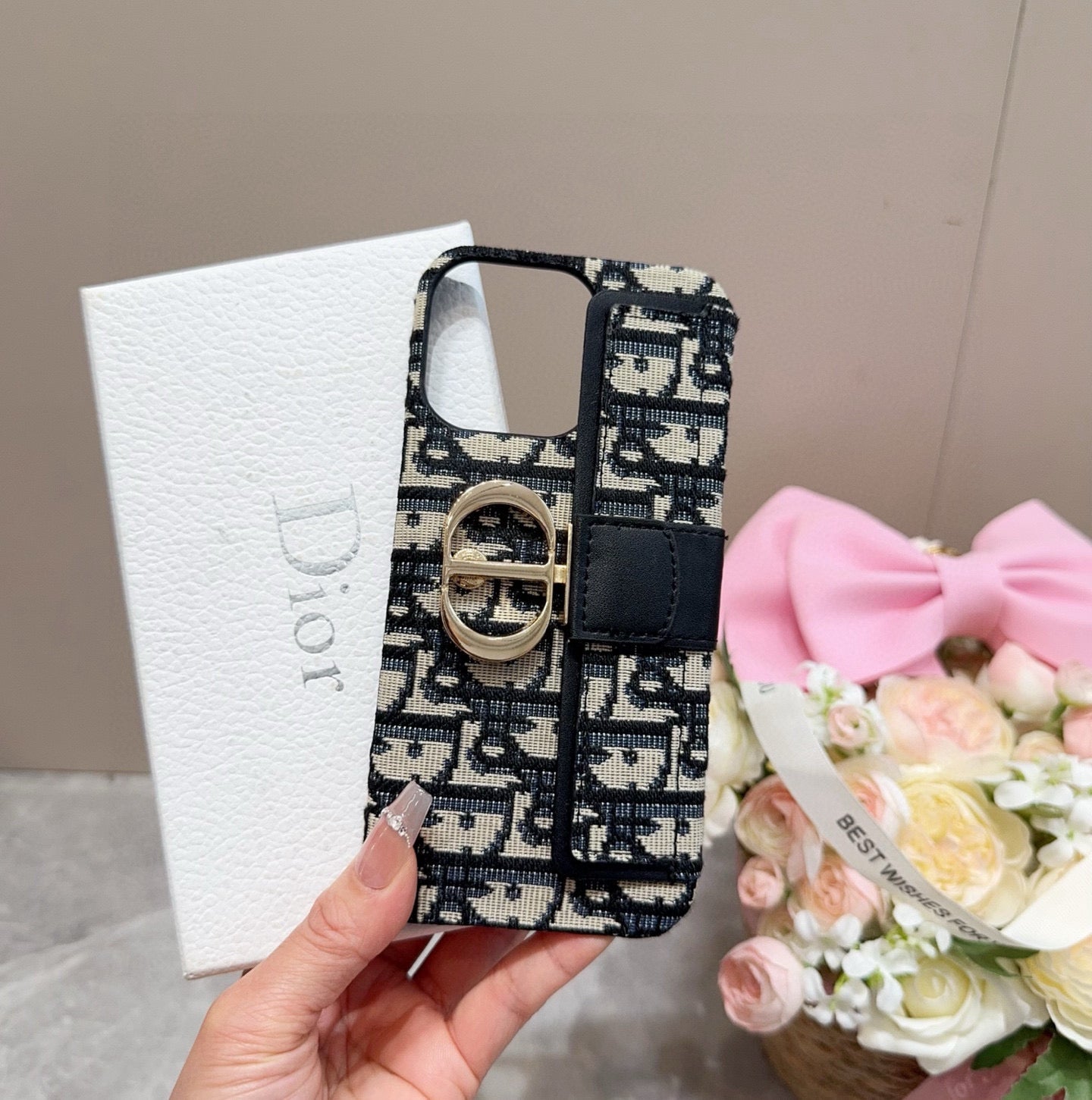 Dior Montaigne 30 Monogram Card Holder Phone Case