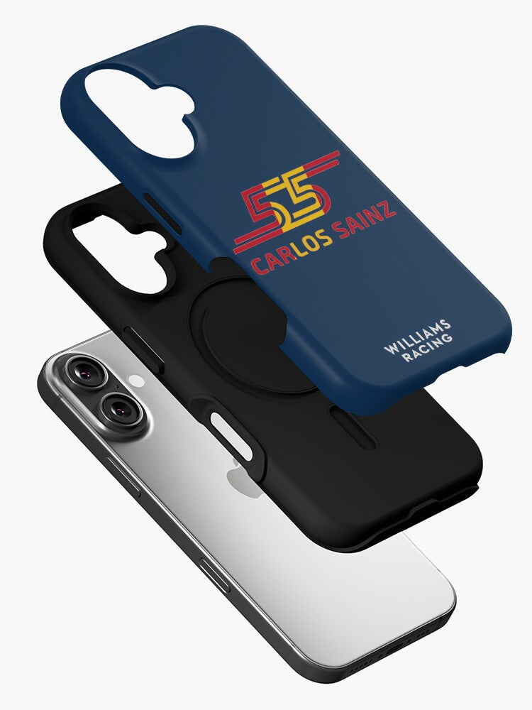 Carlos Sainz 2025 Williams Spanish Flag "55" Art iPhone Case
