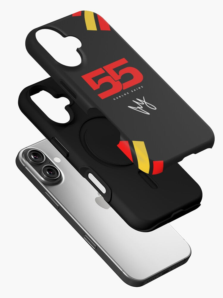 Carlos Sainz 55 number and signature (Francesco) iPhone Case