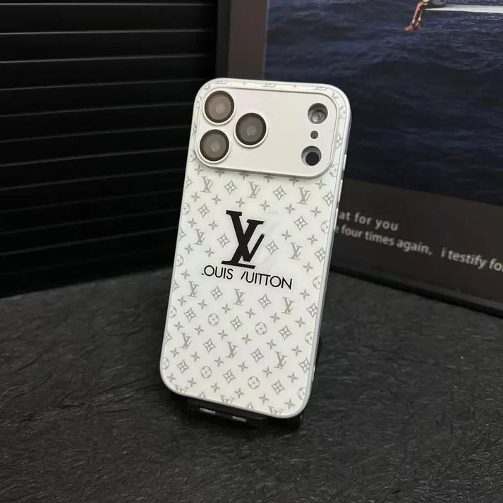 Luxury glass lens protection iPhone17 Case