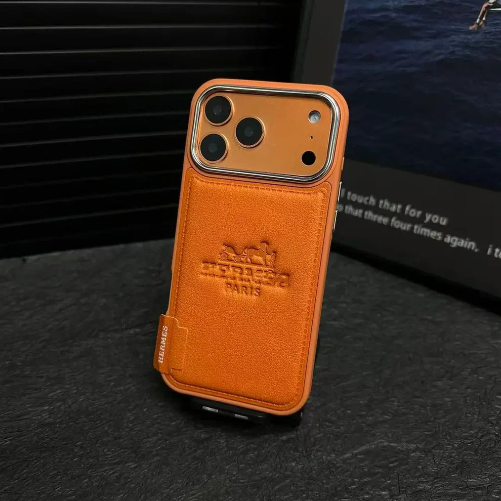 Premium H Microfiber Leather iPhone Case