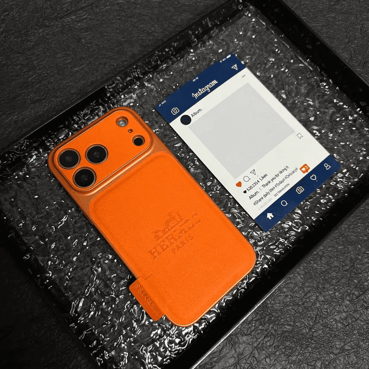 Premium H Microfiber Leather iPhone Case