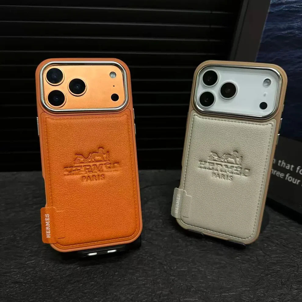 Premium H Microfiber Leather iPhone Case