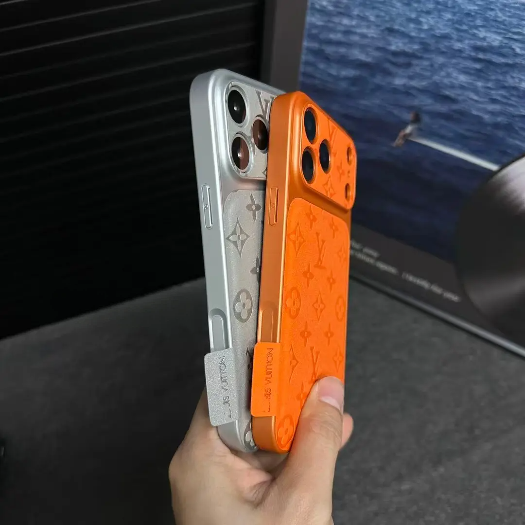 Premium LV Microfiber Leather iPhone Case