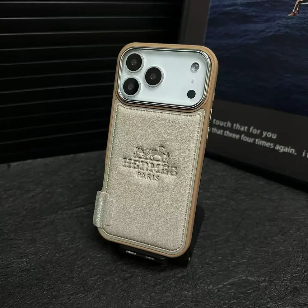 Premium H Microfiber Leather iPhone Case