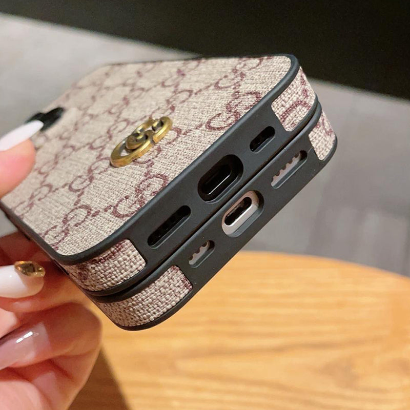 Classic GG iPhone Case GG Leather