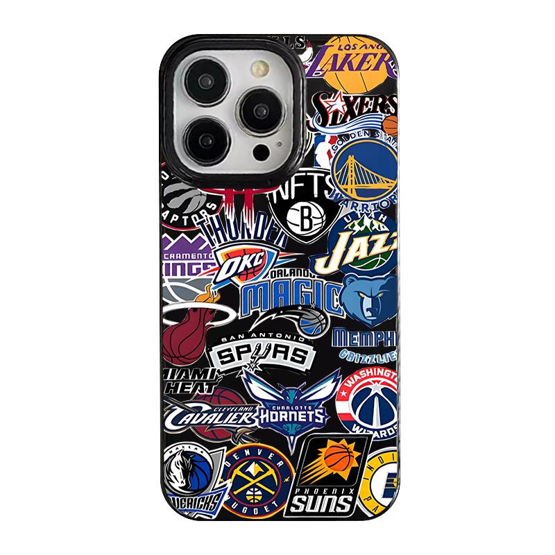 Fashionable basketball team logo iPhone case