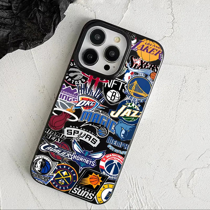 Fashionable basketball team logo iPhone case